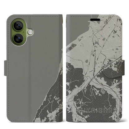 【向井原（愛媛県）】地図柄iPhoneケース（手帳タイプ）