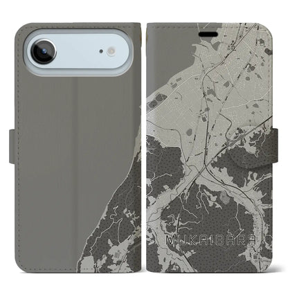 【向井原（愛媛県）】地図柄iPhoneケース（手帳タイプ）