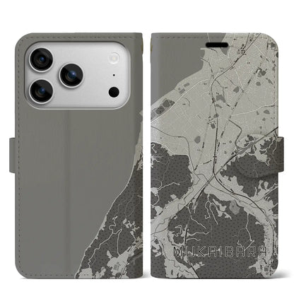 【向井原（愛媛県）】地図柄iPhoneケース（手帳タイプ）