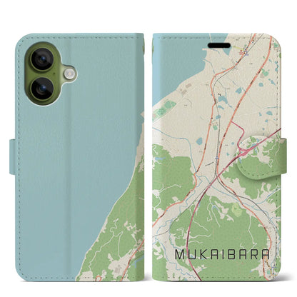 【向井原（愛媛県）】地図柄iPhoneケース（手帳タイプ）