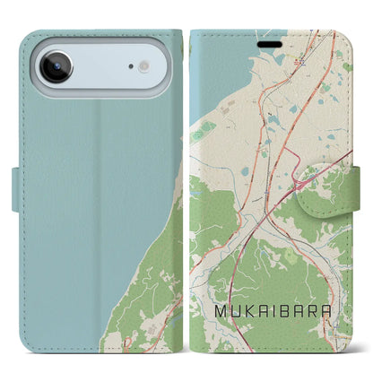 【向井原（愛媛県）】地図柄iPhoneケース（手帳タイプ）