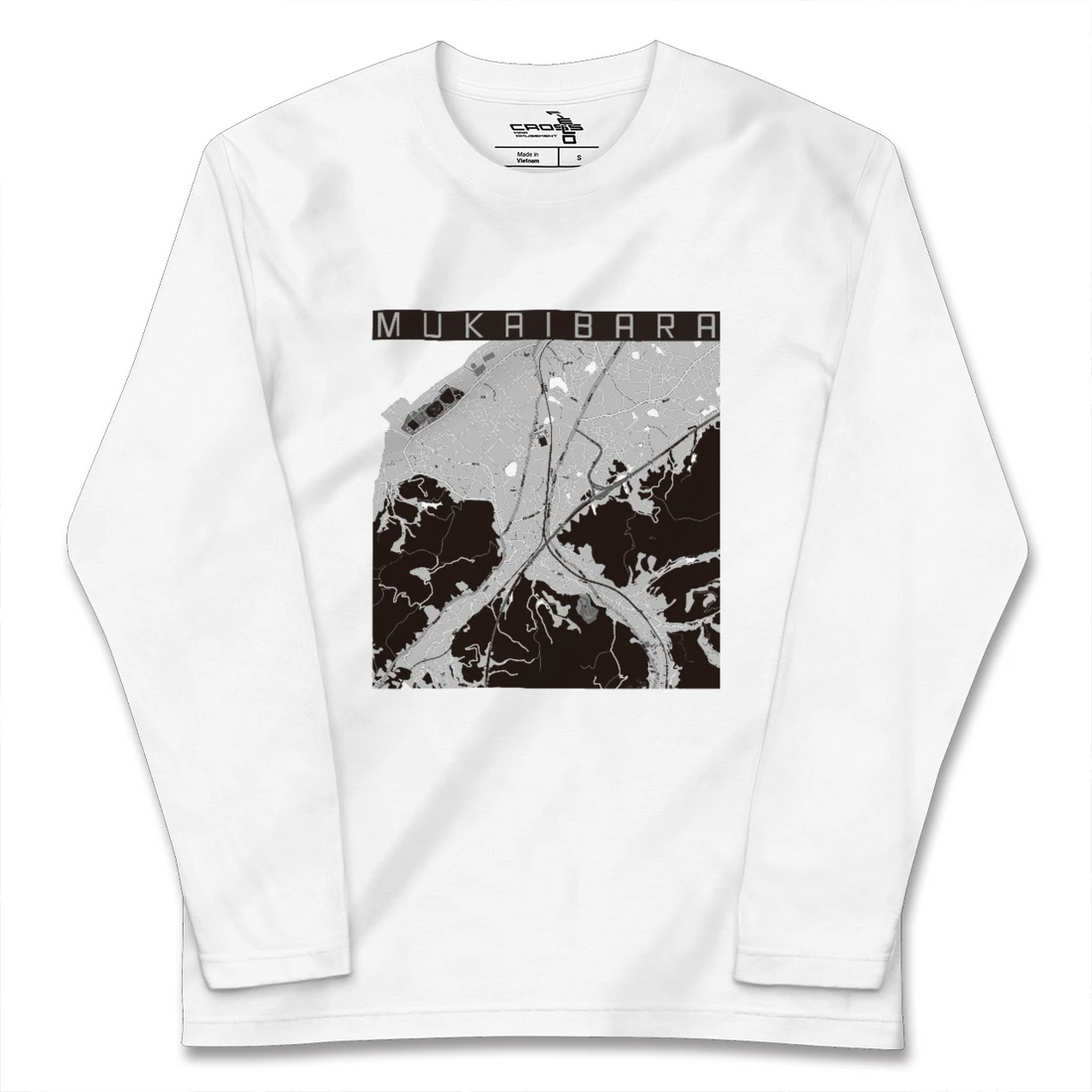 【向井原(愛媛県)】地図柄ロングスリーブTシャツ