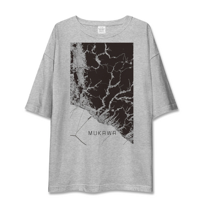 【むかわ（北海道）】地図柄ビッグシルエットTシャツ
