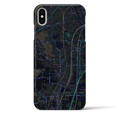 【向日（京都府）】地図柄iPhoneケース（バックカバータイプ）