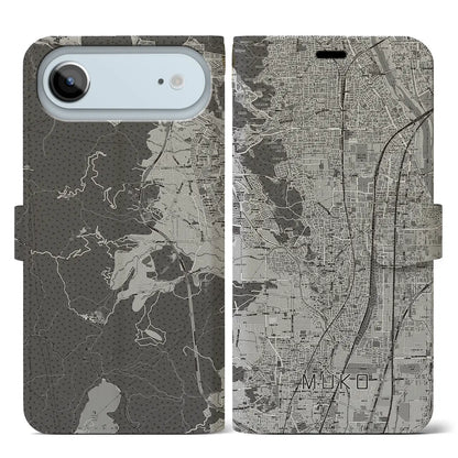 【向日（京都府）】地図柄iPhoneケース（手帳タイプ）