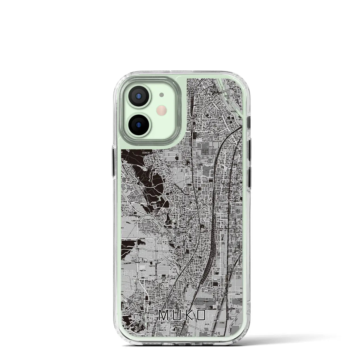 【向日（京都府）】地図柄iPhoneケース（MagSafeタイプ）