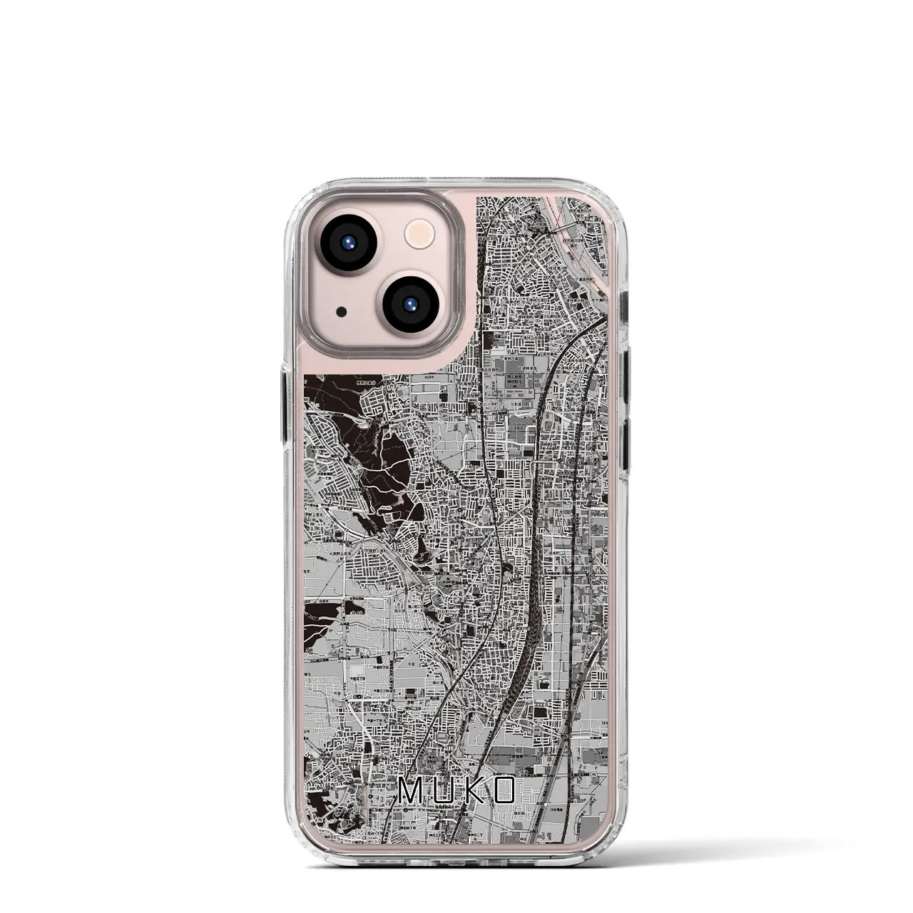 【向日（京都府）】地図柄iPhoneケース（MagSafeタイプ）