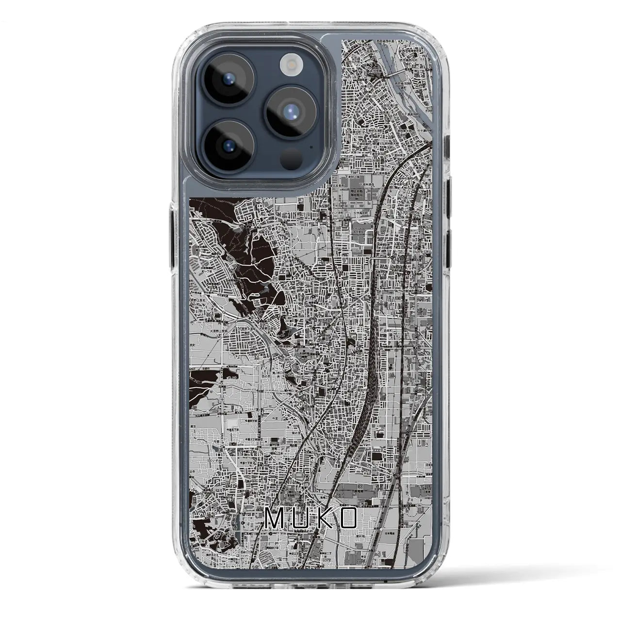 【向日（京都府）】地図柄iPhoneケース（MagSafeタイプ）