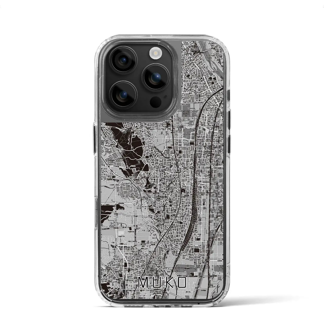 【向日（京都府）】地図柄iPhoneケース（MagSafeタイプ）