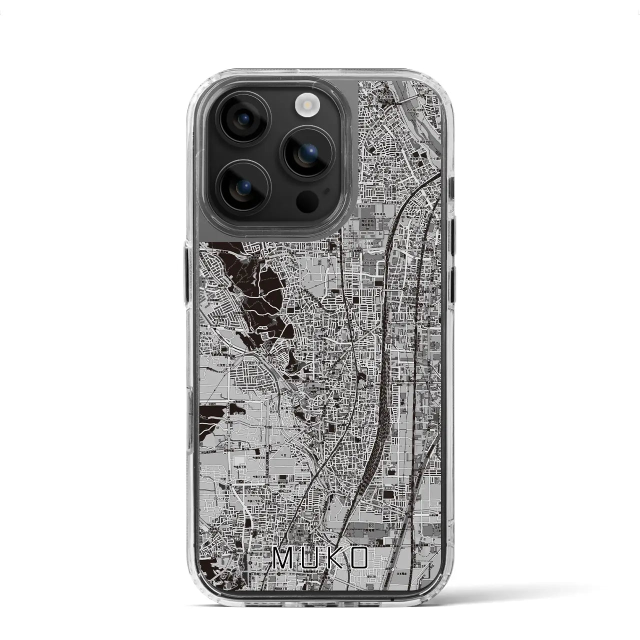 【向日（京都府）】地図柄iPhoneケース（MagSafeタイプ）