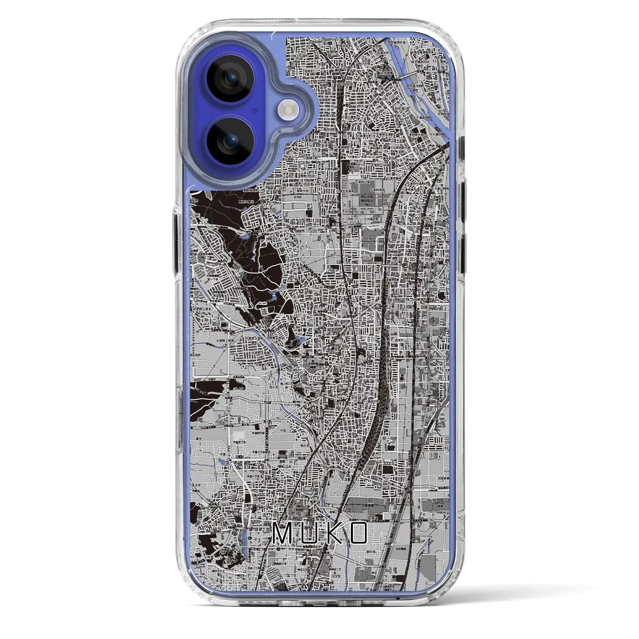 【向日（京都府）】地図柄iPhoneケース（MagSafeタイプ）