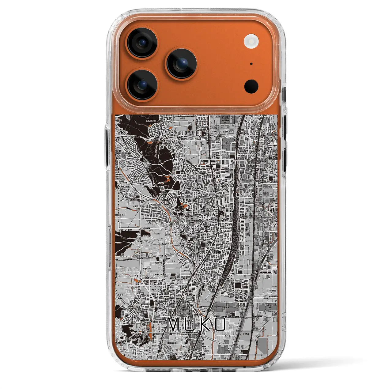 【向日（京都府）】地図柄iPhoneケース（MagSafeタイプ）