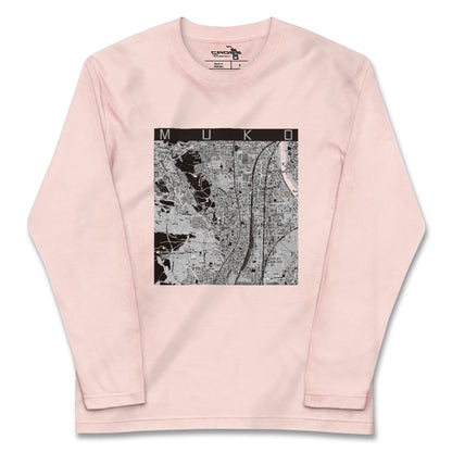 【向日（京都府）】地図柄ロングスリーブTシャツ