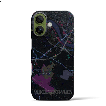 【向ヶ丘遊園（神奈川県）】地図柄iPhoneケース（バックカバータイプ）