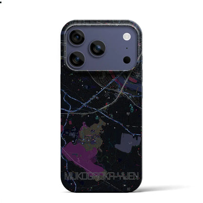 【向ヶ丘遊園（神奈川県）】地図柄iPhoneケース（バックカバータイプ）