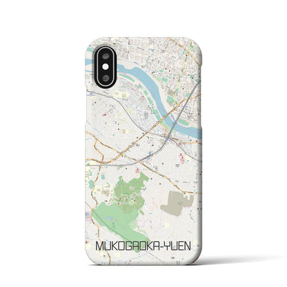 【向ヶ丘遊園（神奈川県）】地図柄iPhoneケース（バックカバータイプ）