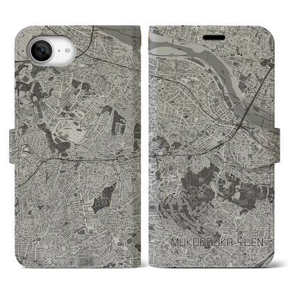 【向ヶ丘遊園（神奈川県）】地図柄iPhoneケース（手帳タイプ）