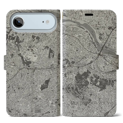 【向ヶ丘遊園（神奈川県）】地図柄iPhoneケース（手帳タイプ）