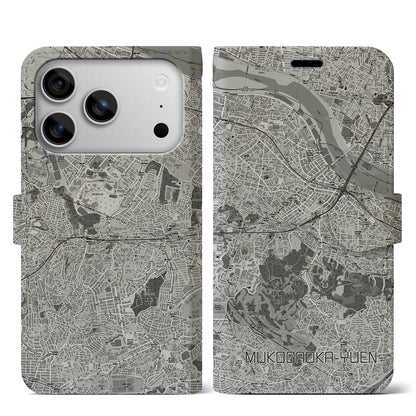 【向ヶ丘遊園（神奈川県）】地図柄iPhoneケース（手帳タイプ）