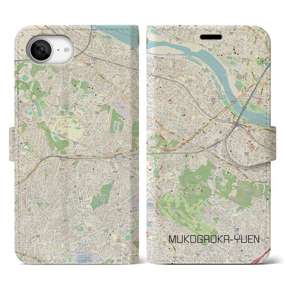 【向ヶ丘遊園（神奈川県）】地図柄iPhoneケース（手帳タイプ）