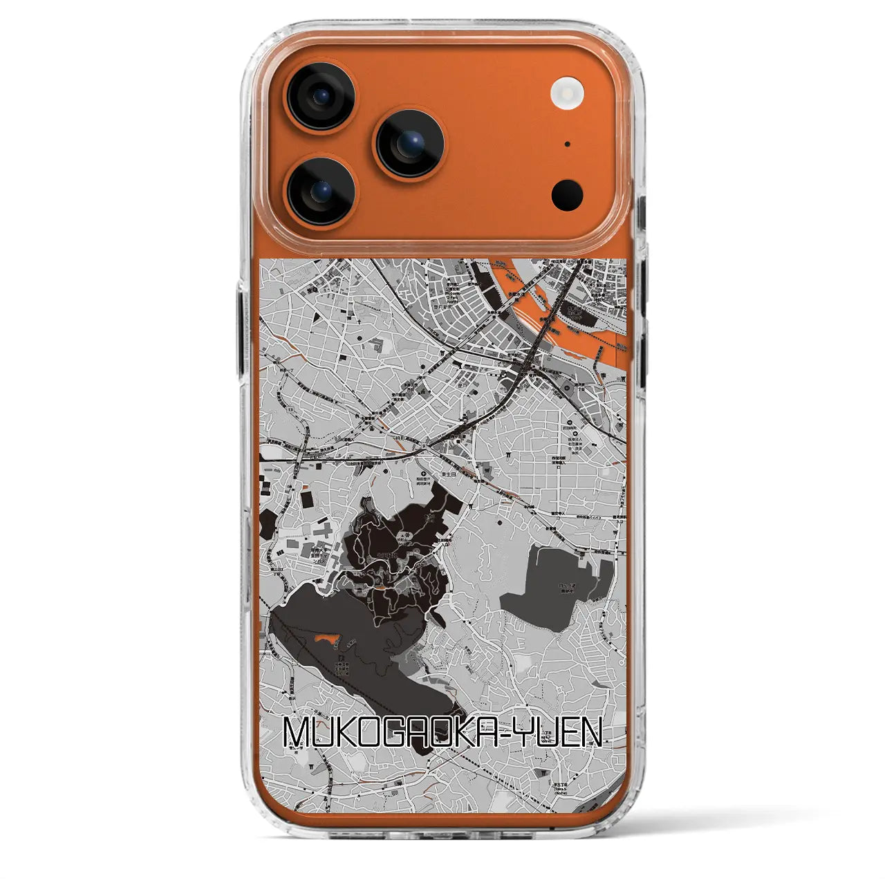 【向ヶ丘遊園（神奈川県）】地図柄iPhoneケース（MagSafeタイプ）