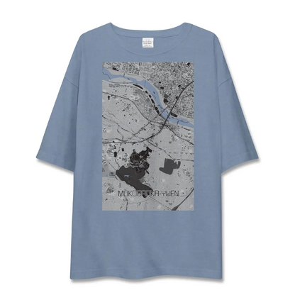 【向ヶ丘遊園（神奈川県）】地図柄ビッグシルエットTシャツ