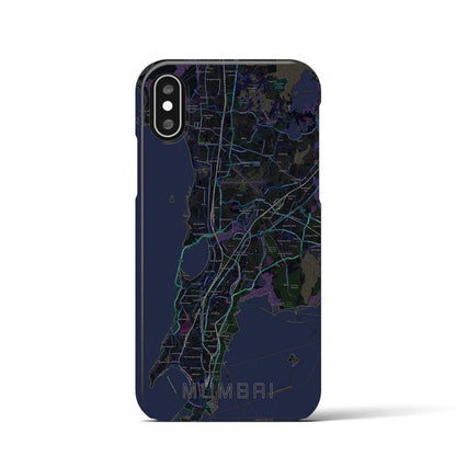 【ムンバイ（インド）】地図柄iPhoneケース（バックカバータイプ）