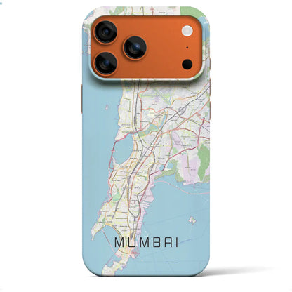 【ムンバイ（インド）】地図柄iPhoneケース（バックカバータイプ）