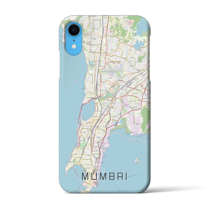 【ムンバイ（インド）】地図柄iPhoneケース（バックカバータイプ）