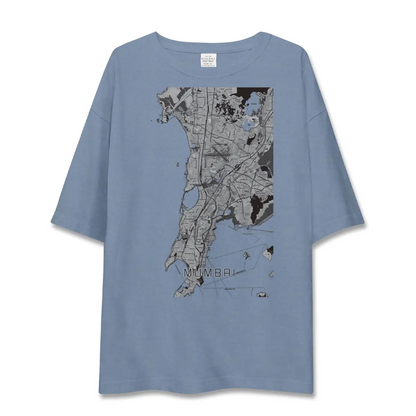 【ムンバイ（インド）】地図柄ビッグシルエットTシャツ