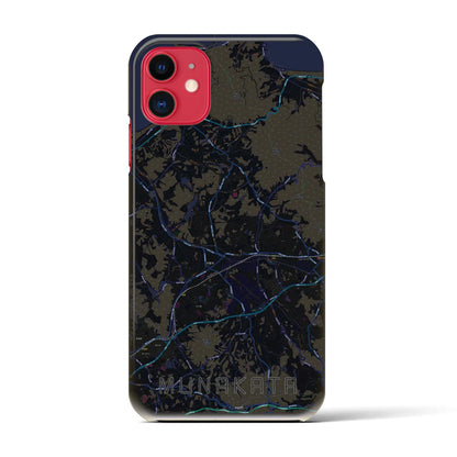 【宗像（福岡県）】地図柄iPhoneケース（バックカバータイプ）