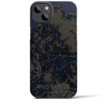 【宗像（福岡県）】地図柄iPhoneケース（バックカバータイプ）