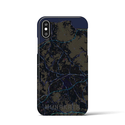 【宗像（福岡県）】地図柄iPhoneケース（バックカバータイプ）