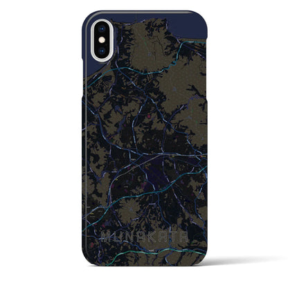 【宗像（福岡県）】地図柄iPhoneケース（バックカバータイプ）