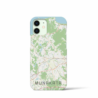 【宗像（福岡県）】地図柄iPhoneケース（バックカバータイプ）