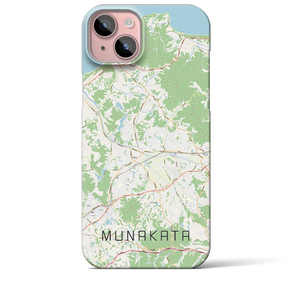 【宗像（福岡県）】地図柄iPhoneケース（バックカバータイプ）