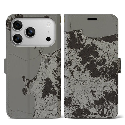 【宗像（福岡県）】地図柄iPhoneケース（手帳タイプ）