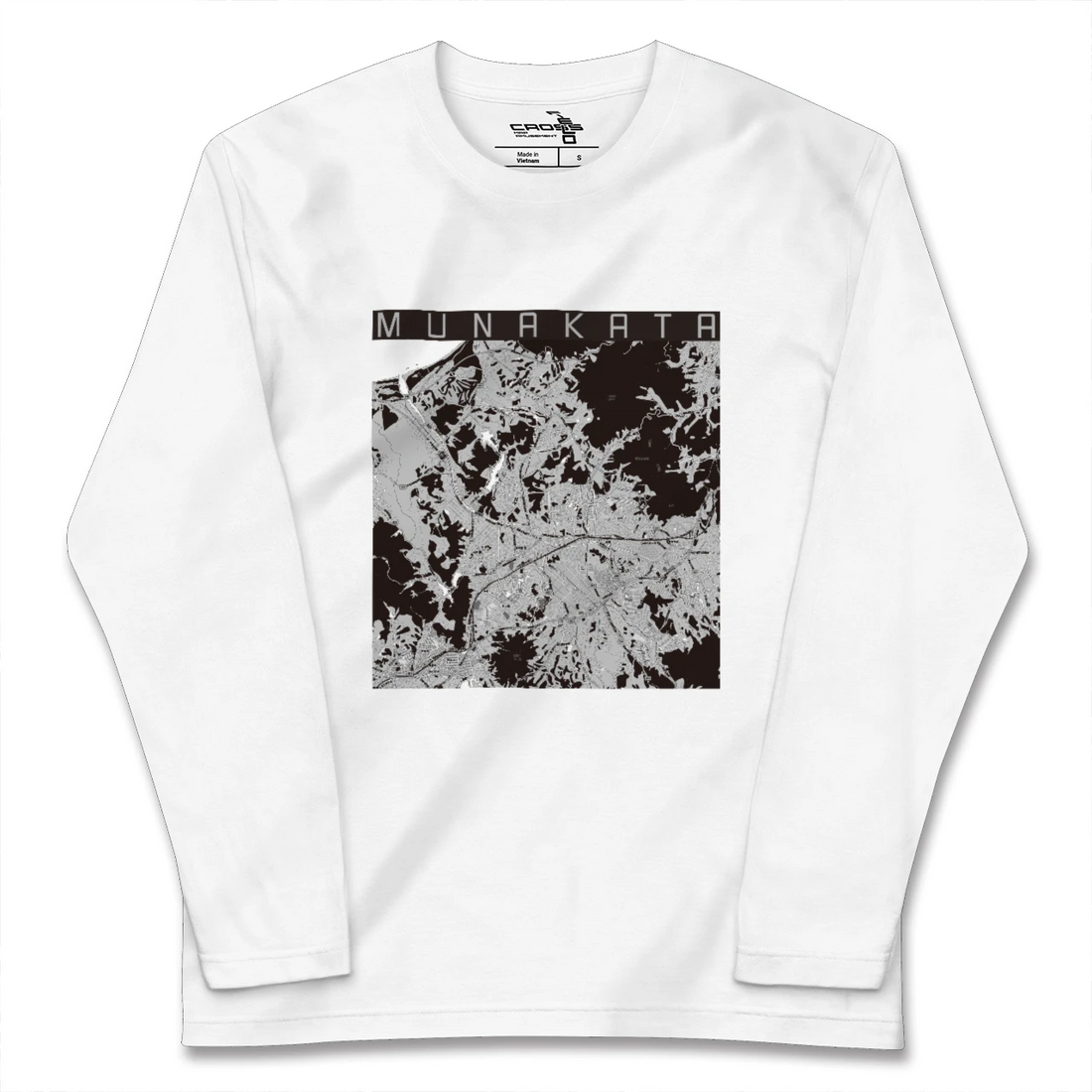 【宗像(福岡県)】地図柄ロングスリーブTシャツ