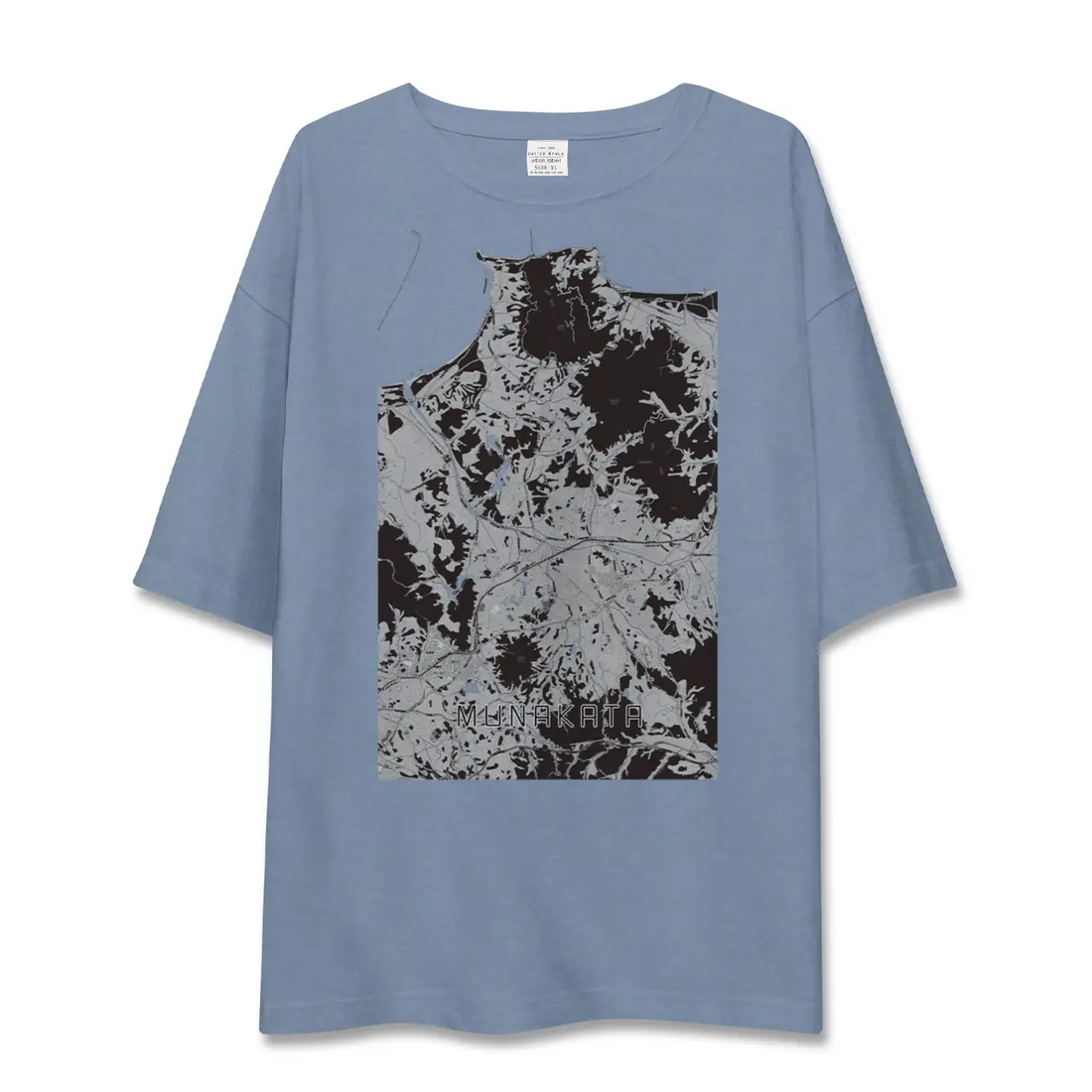 【宗像（福岡県）】地図柄ビッグシルエットTシャツ