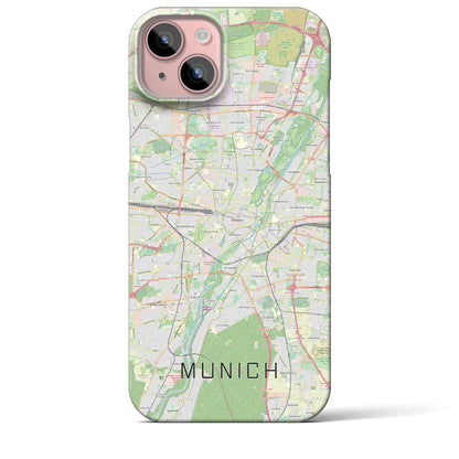 【ミュンヘン（ドイツ）】地図柄iPhoneケース（バックカバータイプ）