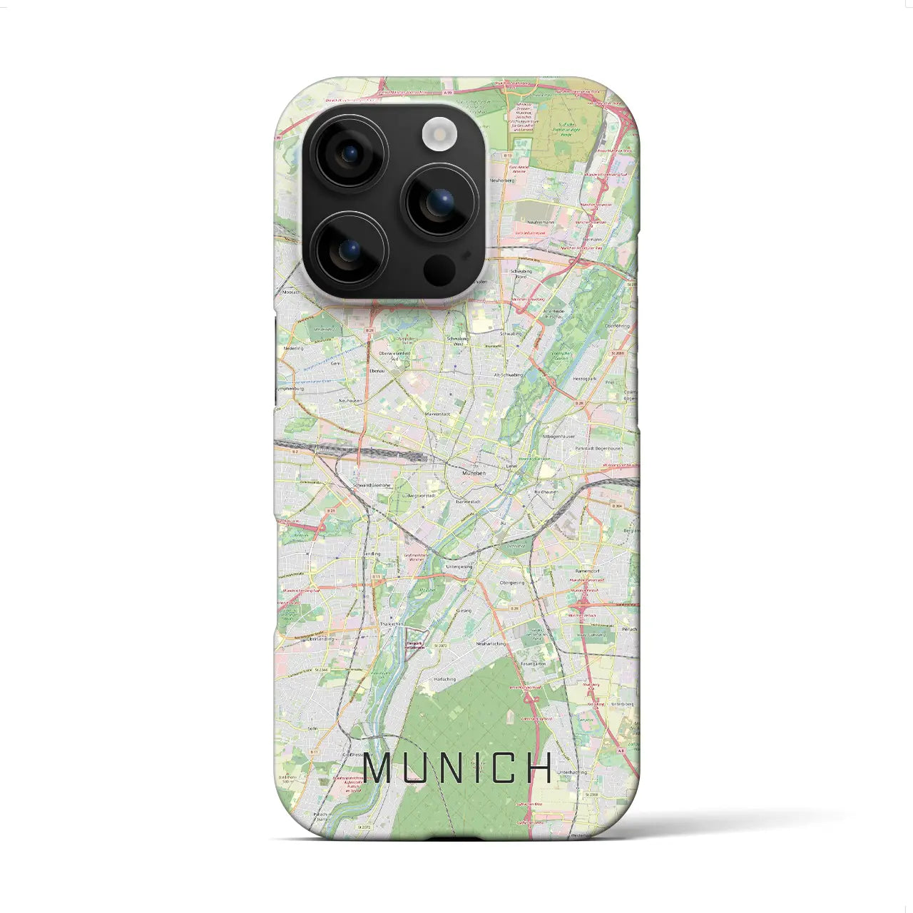 【ミュンヘン(ドイツ)】地図柄iPhoneケース(バックカバータイプ)
