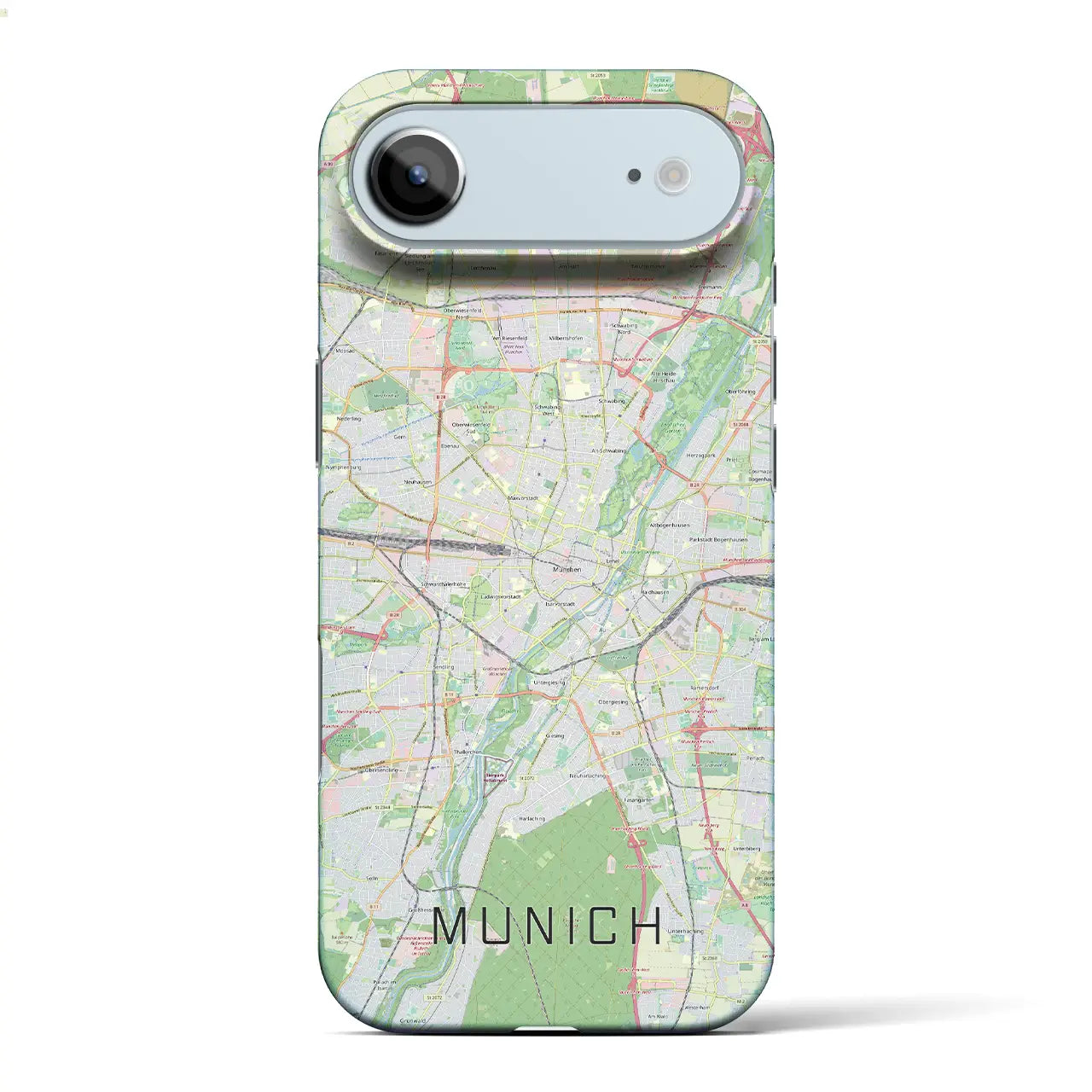 【ミュンヘン(ドイツ)】地図柄iPhoneケース(バックカバータイプ)ナチュラル・iPhone 17 Pro Max 用