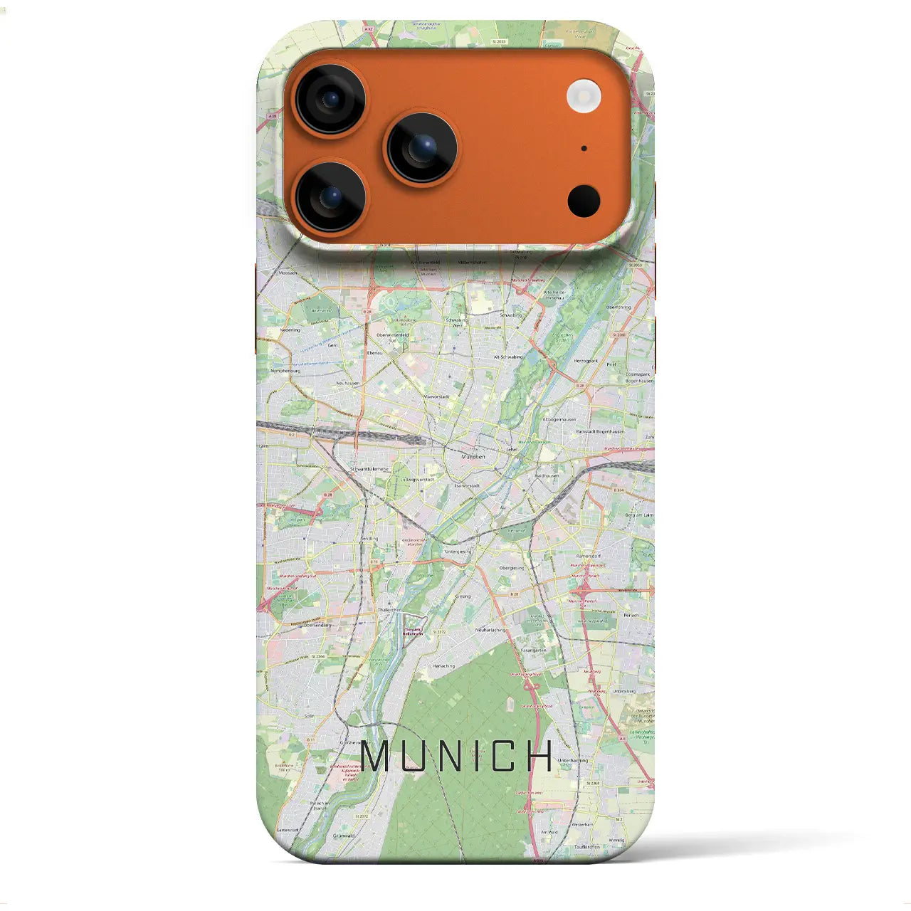 【ミュンヘン(ドイツ)】地図柄iPhoneケース(バックカバータイプ)