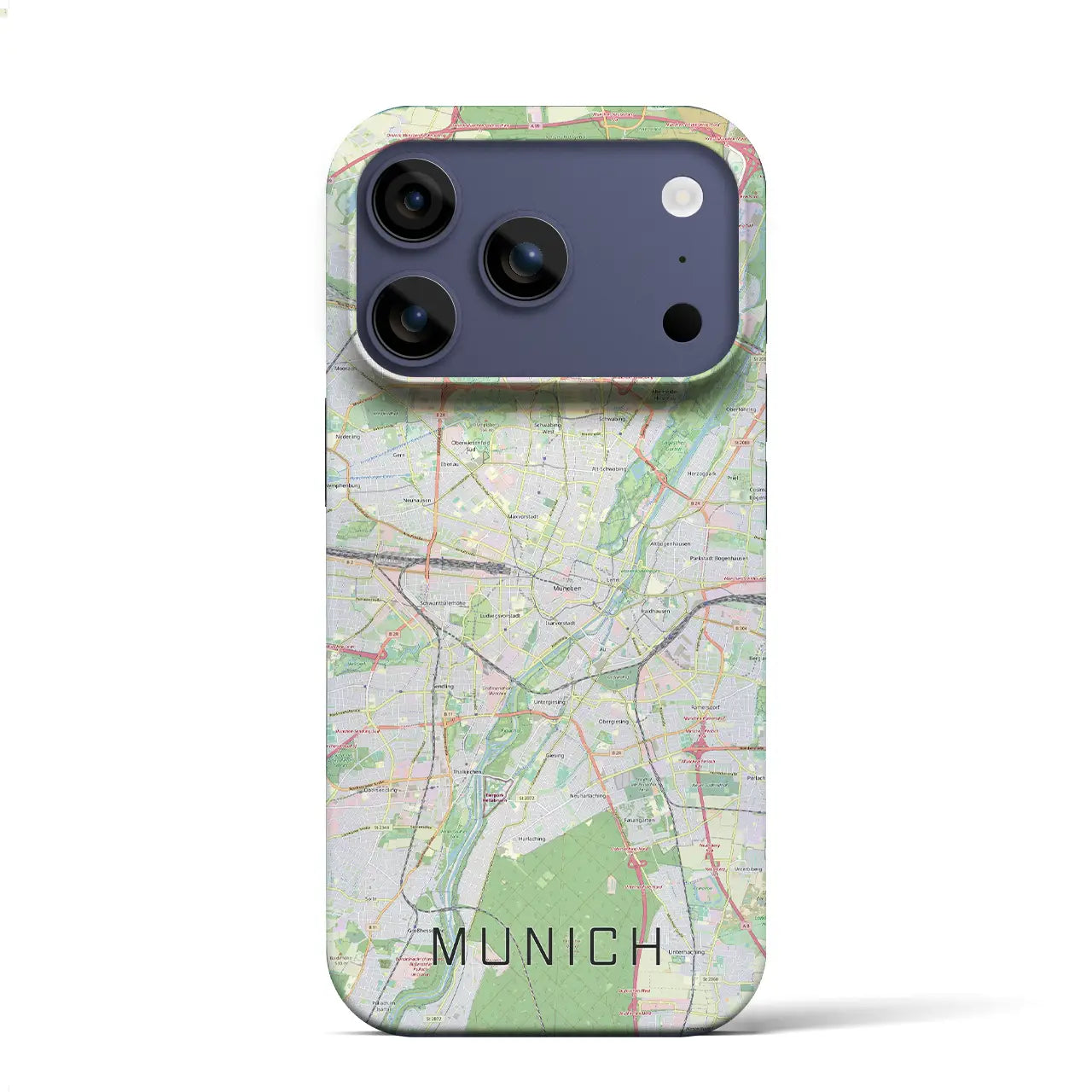 【ミュンヘン(ドイツ)】地図柄iPhoneケース(バックカバータイプ)