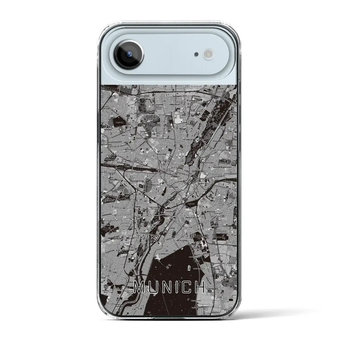 【ミュンヘン（ドイツ）】地図柄iPhoneケース（クリアタイプ）