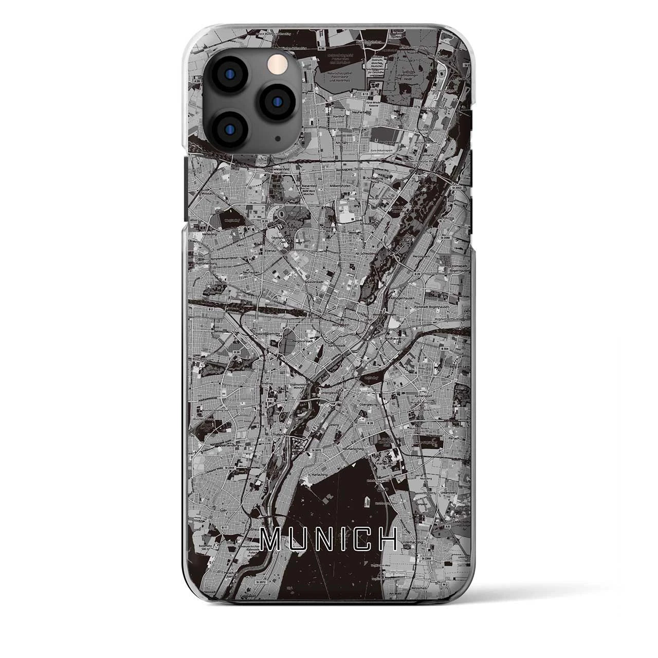 【ミュンヘン（ドイツ）】地図柄iPhoneケース（クリアタイプ）