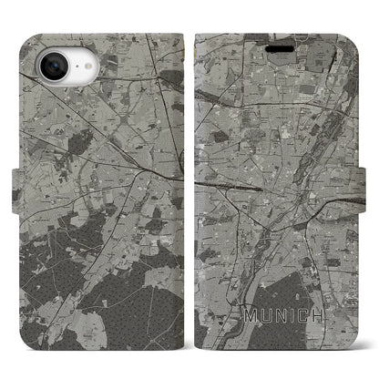 【ミュンヘン（ドイツ）】地図柄iPhoneケース（手帳タイプ）