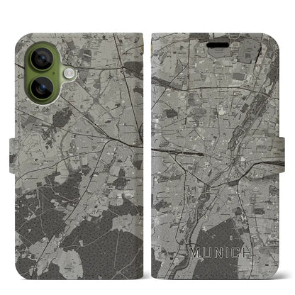 【ミュンヘン（ドイツ）】地図柄iPhoneケース（手帳タイプ）