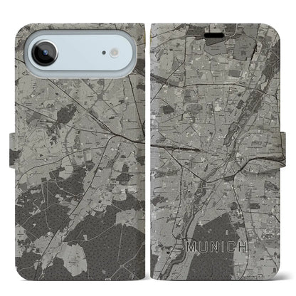 【ミュンヘン（ドイツ）】地図柄iPhoneケース（手帳タイプ）