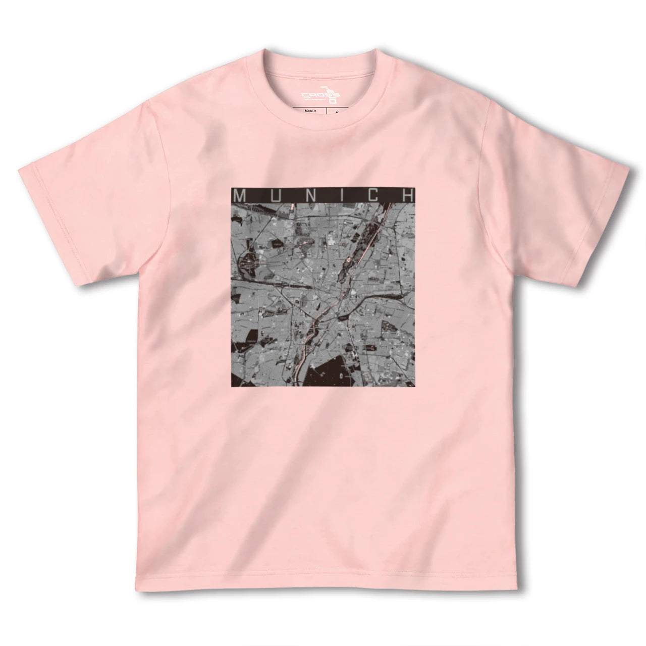 【ミュンヘン(ドイツ)】地図柄ヘビーウェイトTシャツ